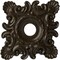 Ekena Millwork Crawley Medallion (Canopies up to 6 3/4"), 18"W x 18"H x 3 1/4"ID x 1 1/2"P, Stone Hearth Crackle CM18CRSHC - alternate 1
